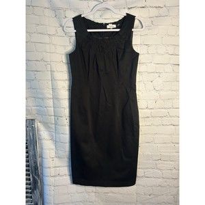 Women's Calvin Klein Ruched Neckline Sleeveless Sheath Dress. SZ 4.